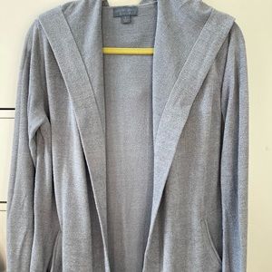 Barefoot Dreams CozyChic Long Hooded cardigan